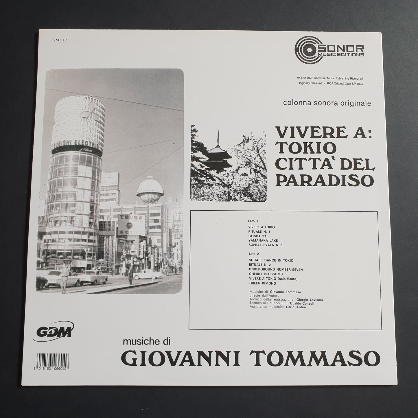 GIOVANNI TOMMASO - Vivere a: Tokio Città Del Paradiso