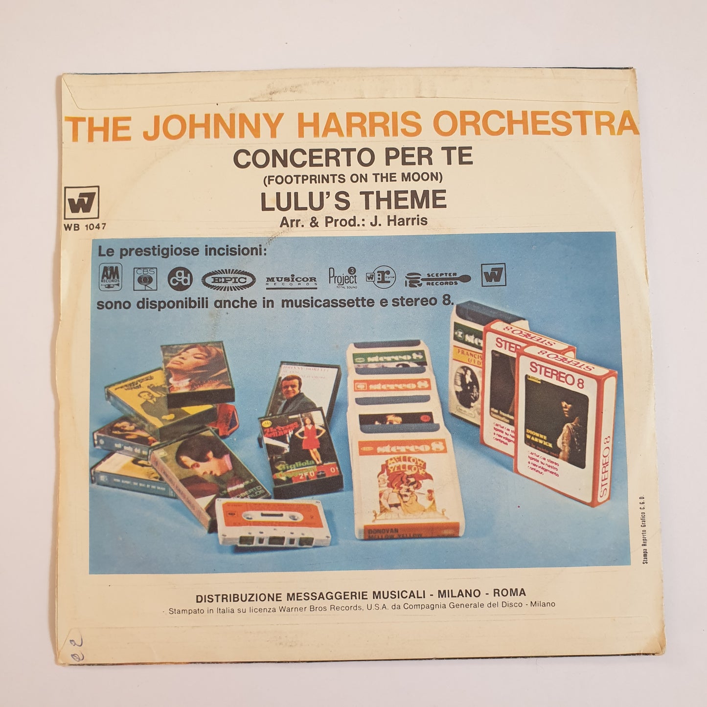 THE JOHNNY HARRIS ORCHESTRA - Concerto Per Te ("Footprints On The Moon")