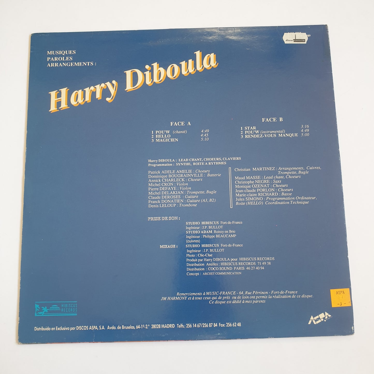 HARRY DIBOULA - S/T