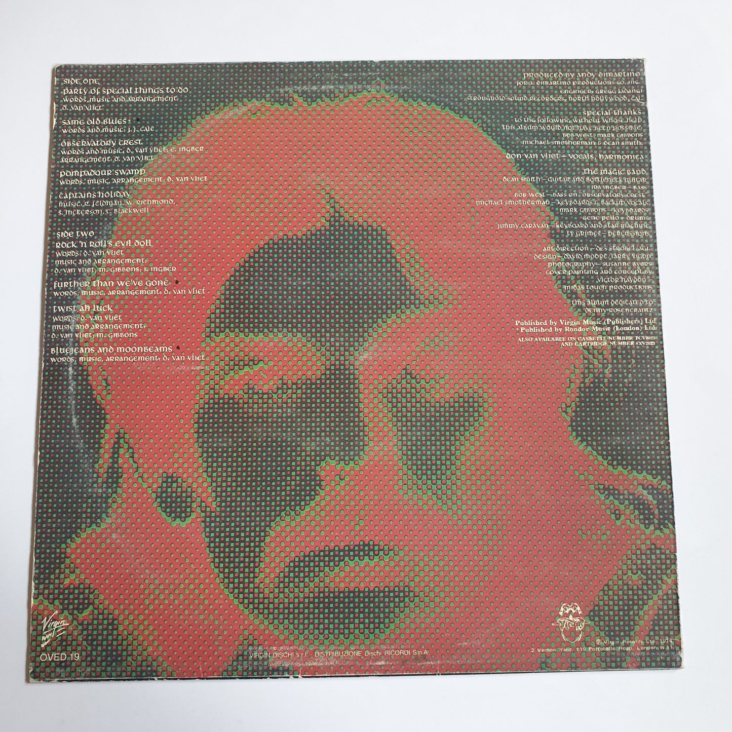 CAPTAIN BEEFHEART AND THE MAGIC BAND - Bluejeans & Moonbeams