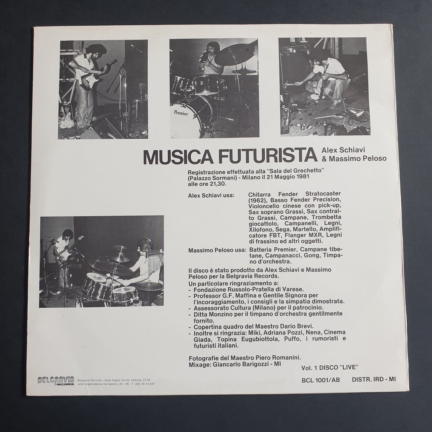 ALEX SCHIAVI & MASSIMO PELOSO - Musica Futurista