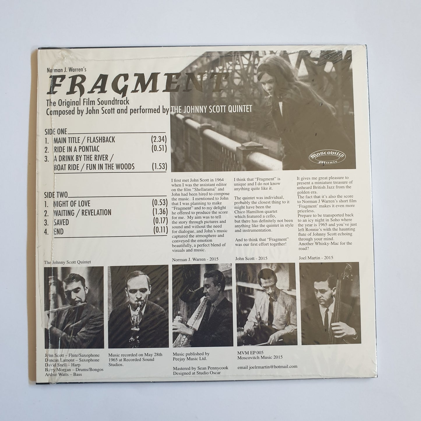 THE JOHNNY SCOTT QUINTET - Fragment