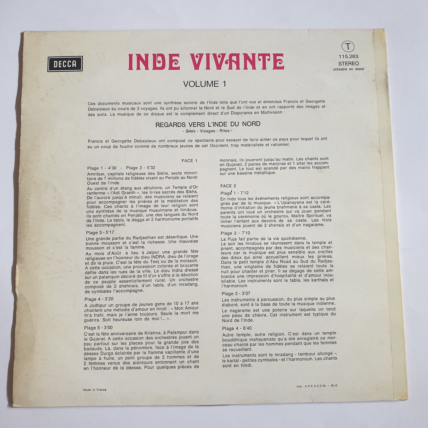 V.A. - Inde Vivante - Volume 1