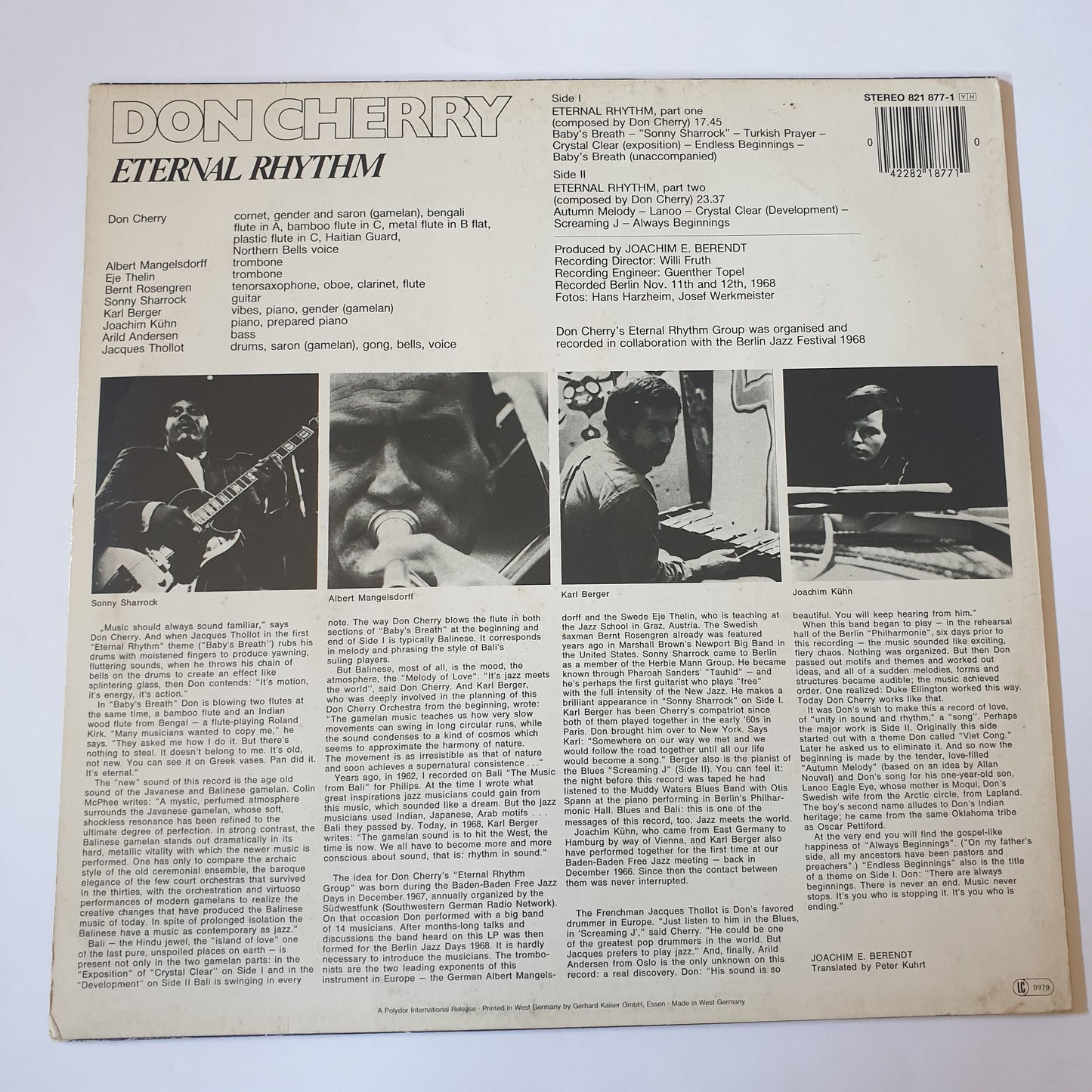 DON CHERRY - Eternal Rhythm