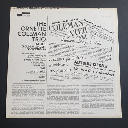 THE ORNETTE COLEMAN TRIO - At The Golden Circle Stockholm, Volume One