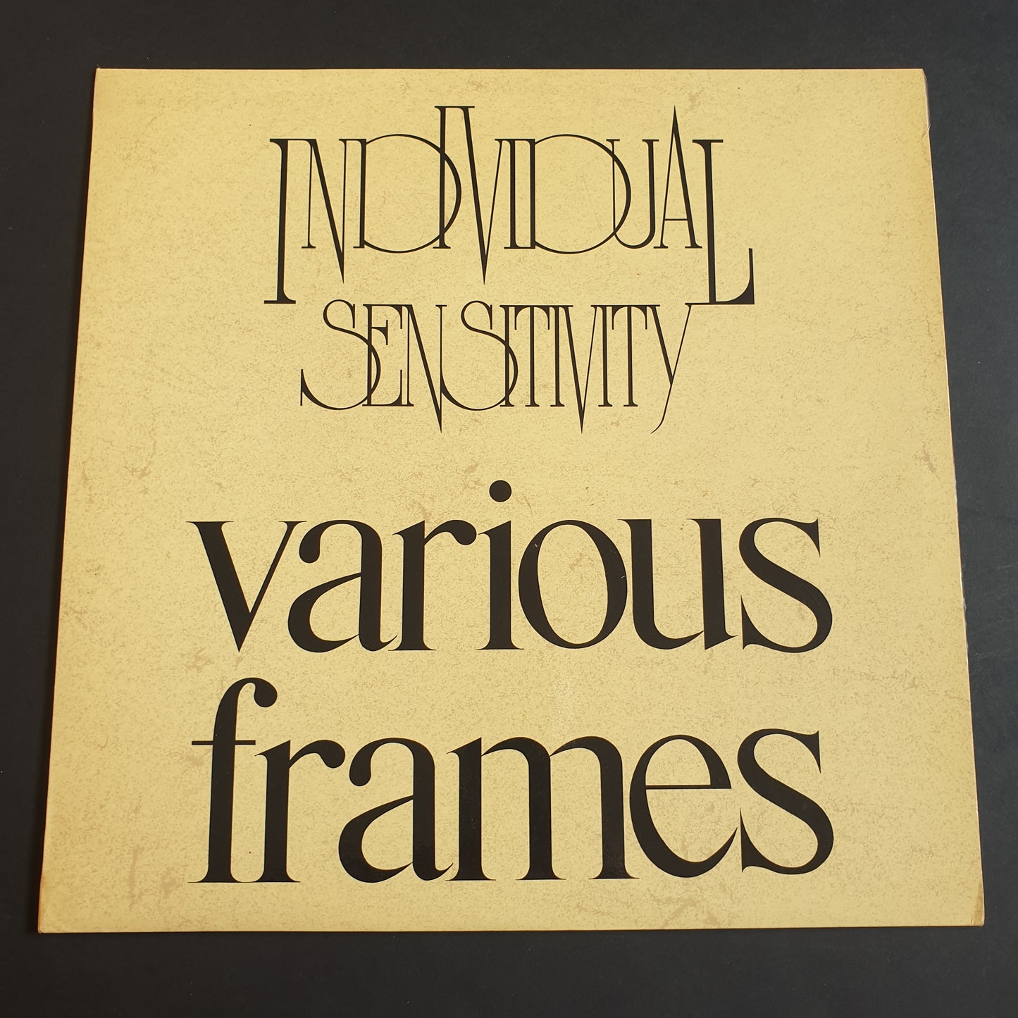 INDIVIDUAL SENSITIVITY - Various Frames