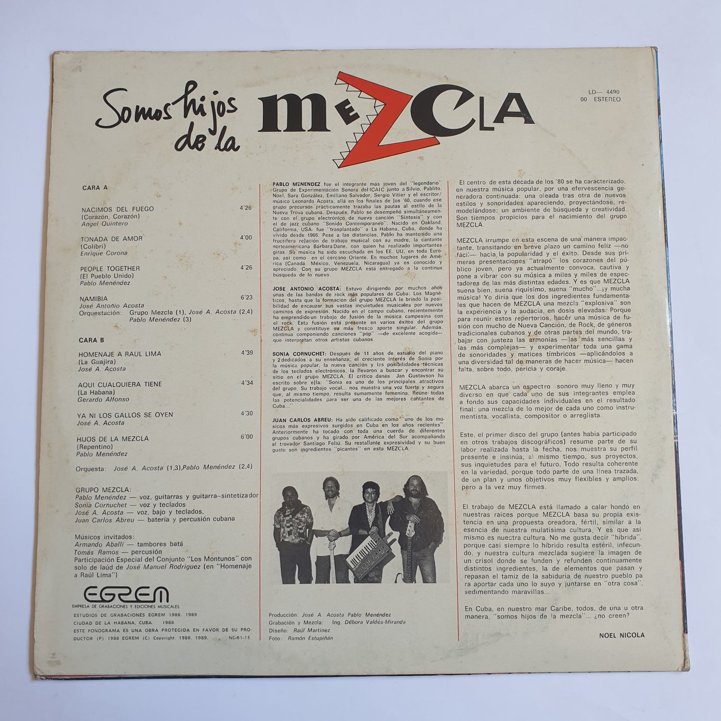 GRUPO MEZCLA - Somos Hijos De La Mezcla