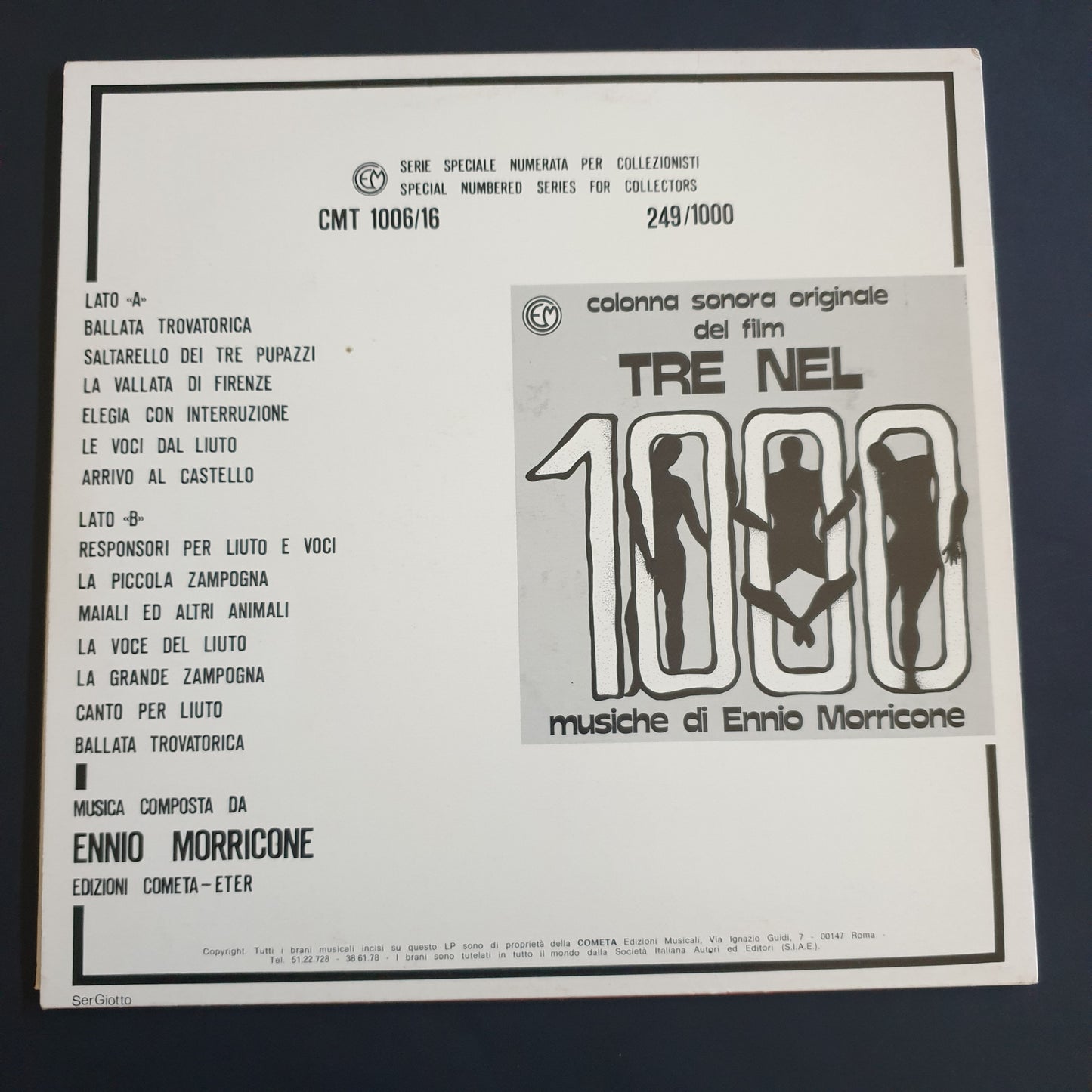 ENNIO MORRICONE - Tre Nel 1000