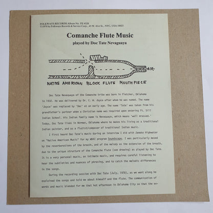 DOC TATE NEVAQUAYA - Comanche Flute Music