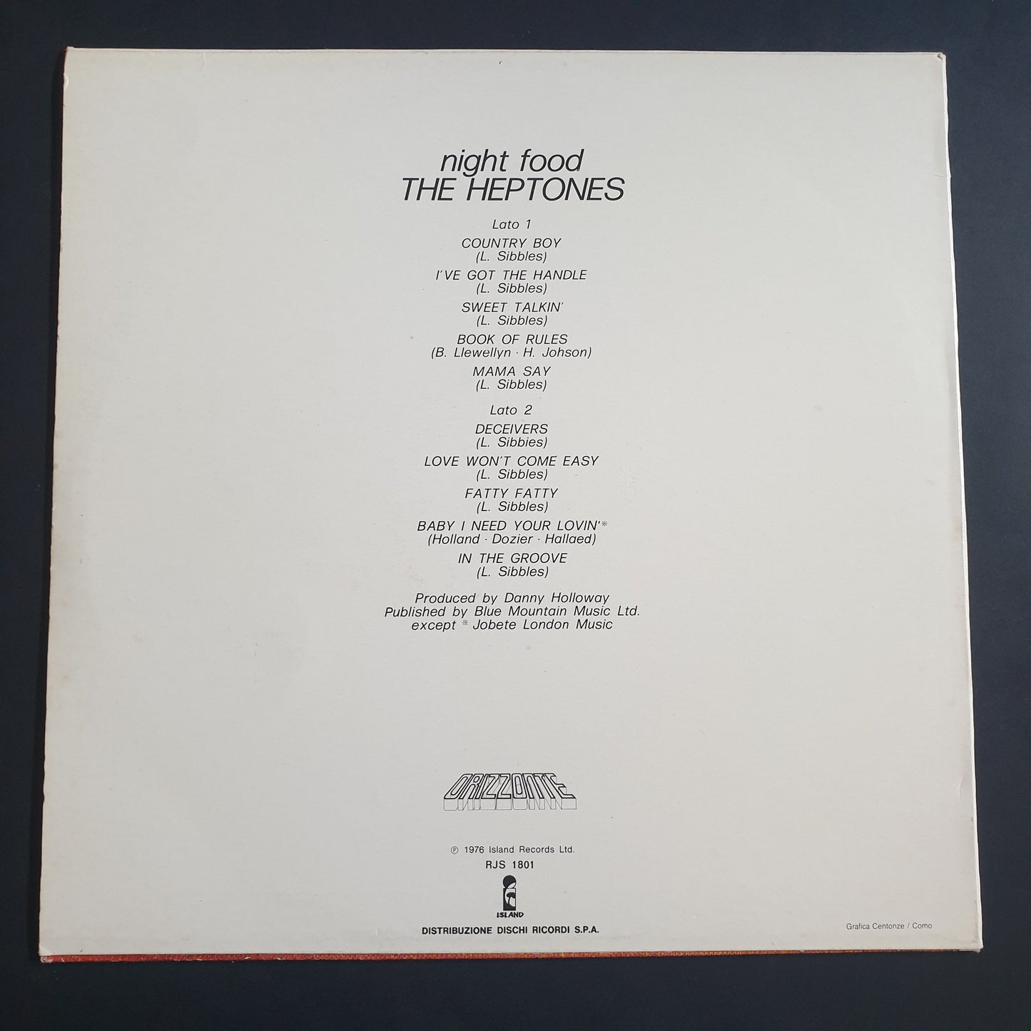 THE HEPTONES - Night Food