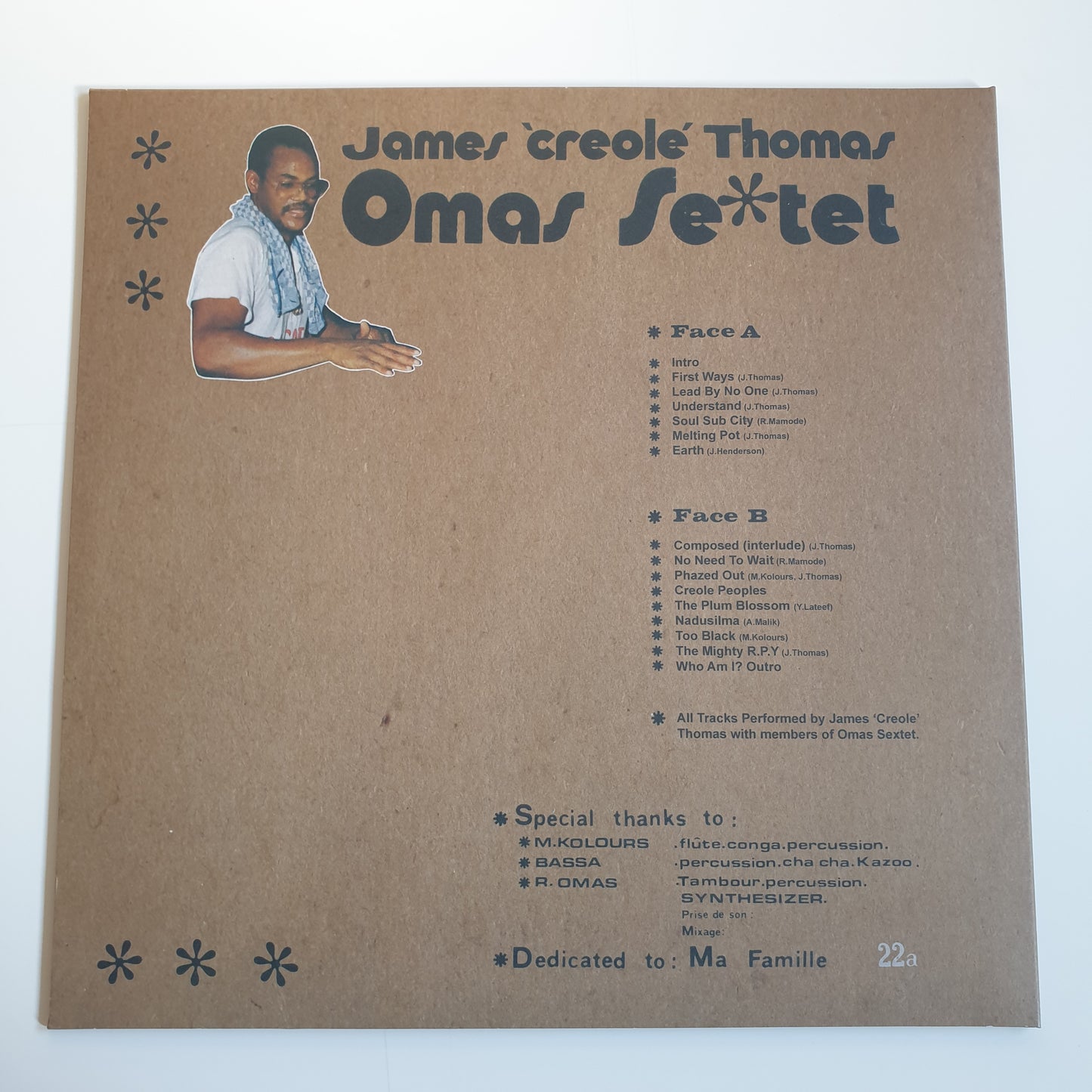 JAMES 'CREOLE' THOMAS - Omas Sextet