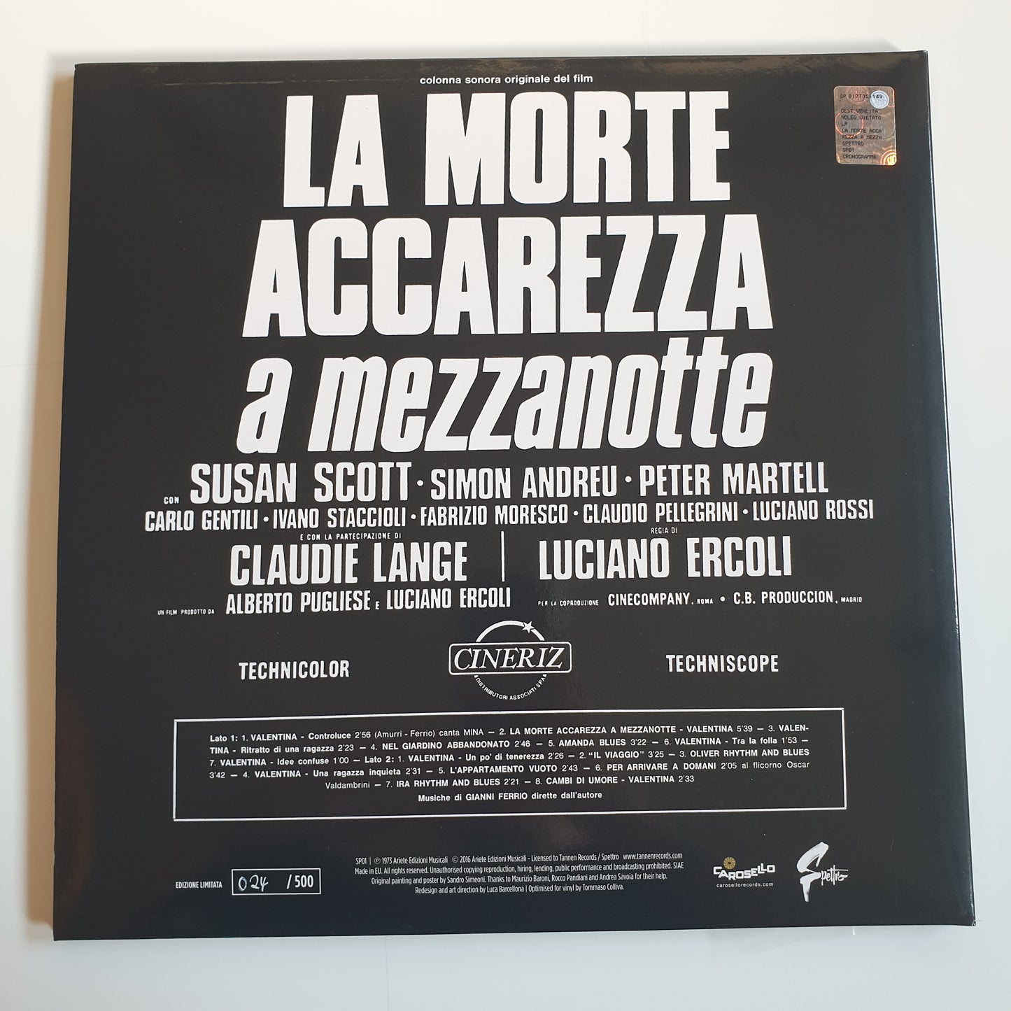 GIANNI FERRIO - La Morte Accarezza A Mezzanotte