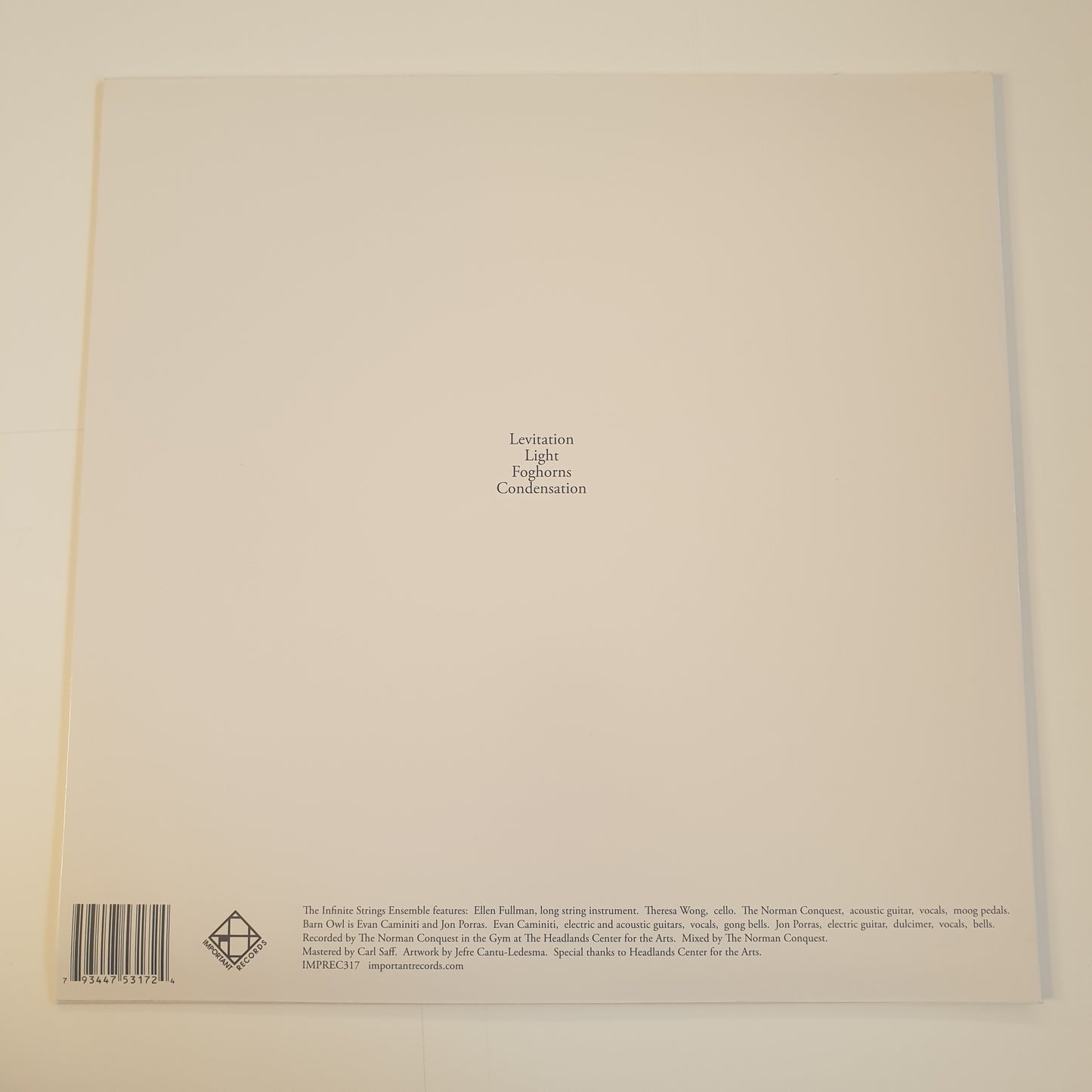 BARN OWL AND THE INFINITE STRINGS ENSEMBLE - The Headlands