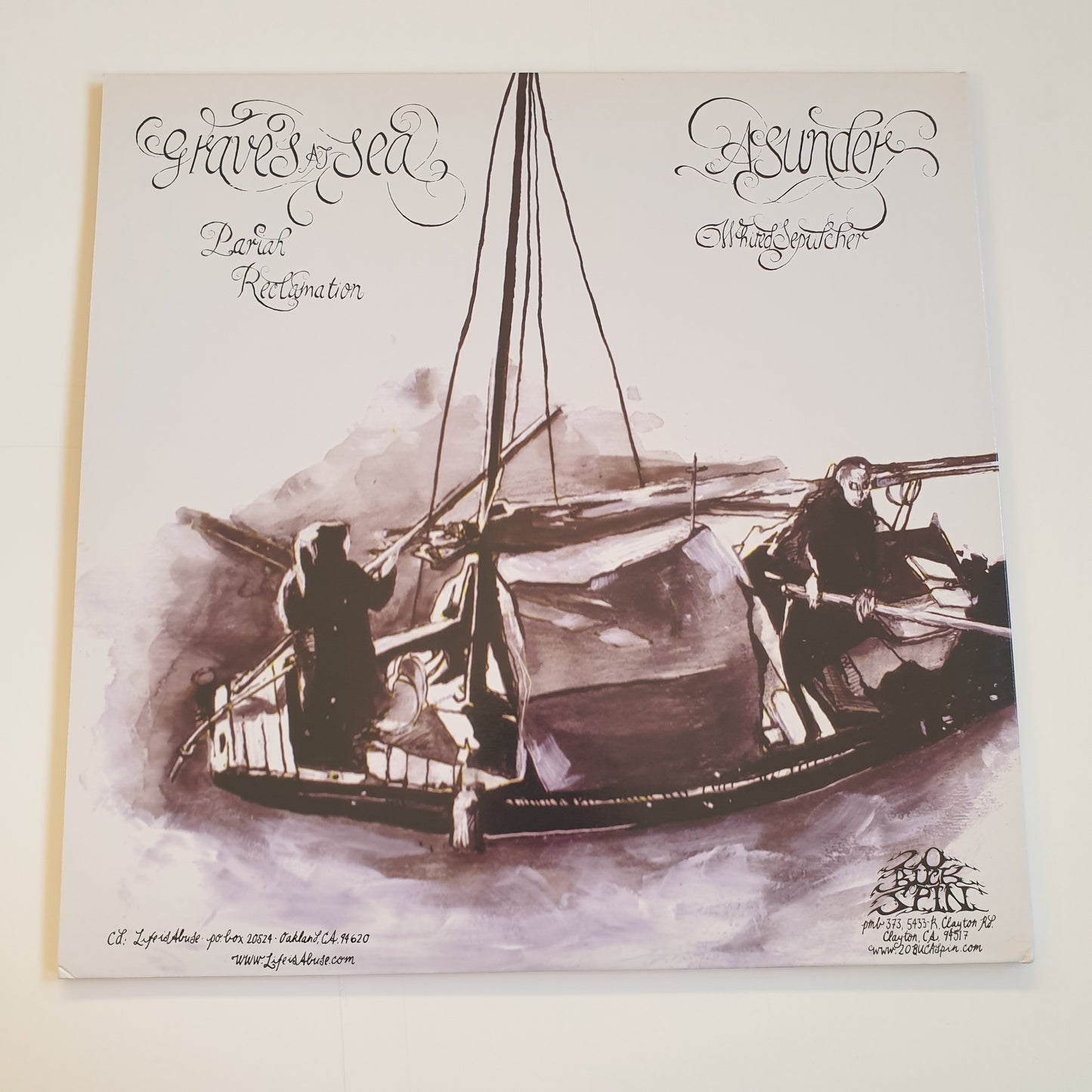 GRAVES AT SEA / ASUNDER - Split LP