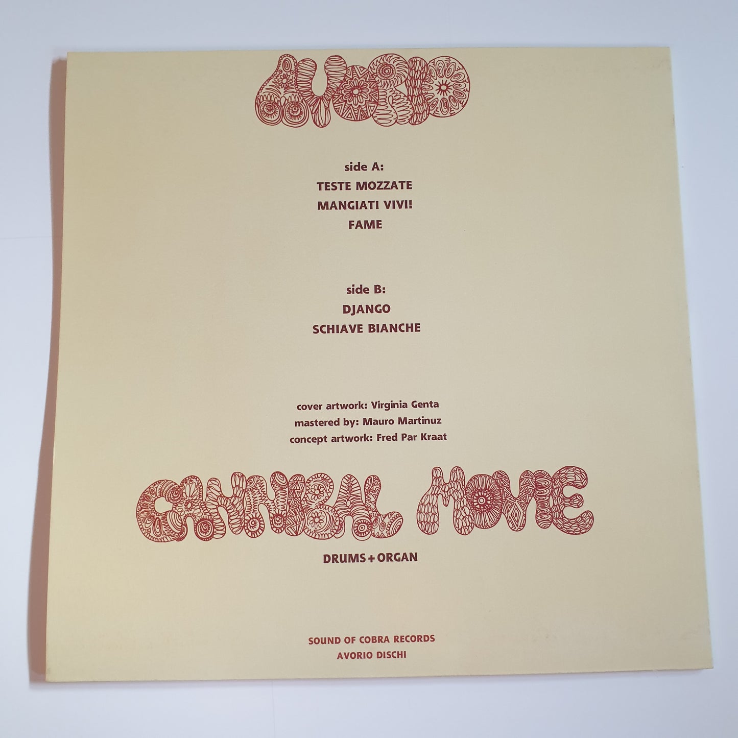 CANNIBAL MOVIE - Avorio