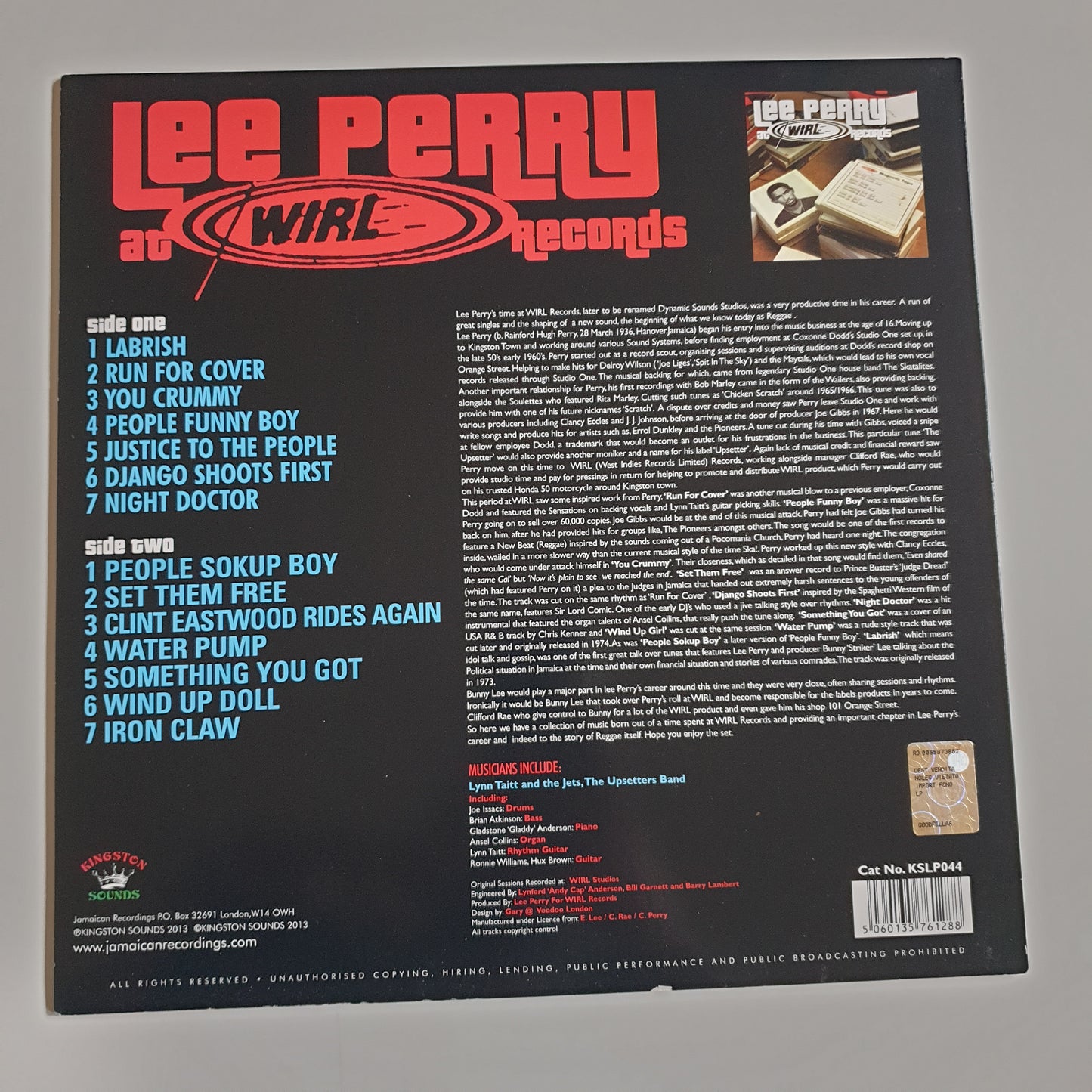 LEE PERRY - At Wirl Records