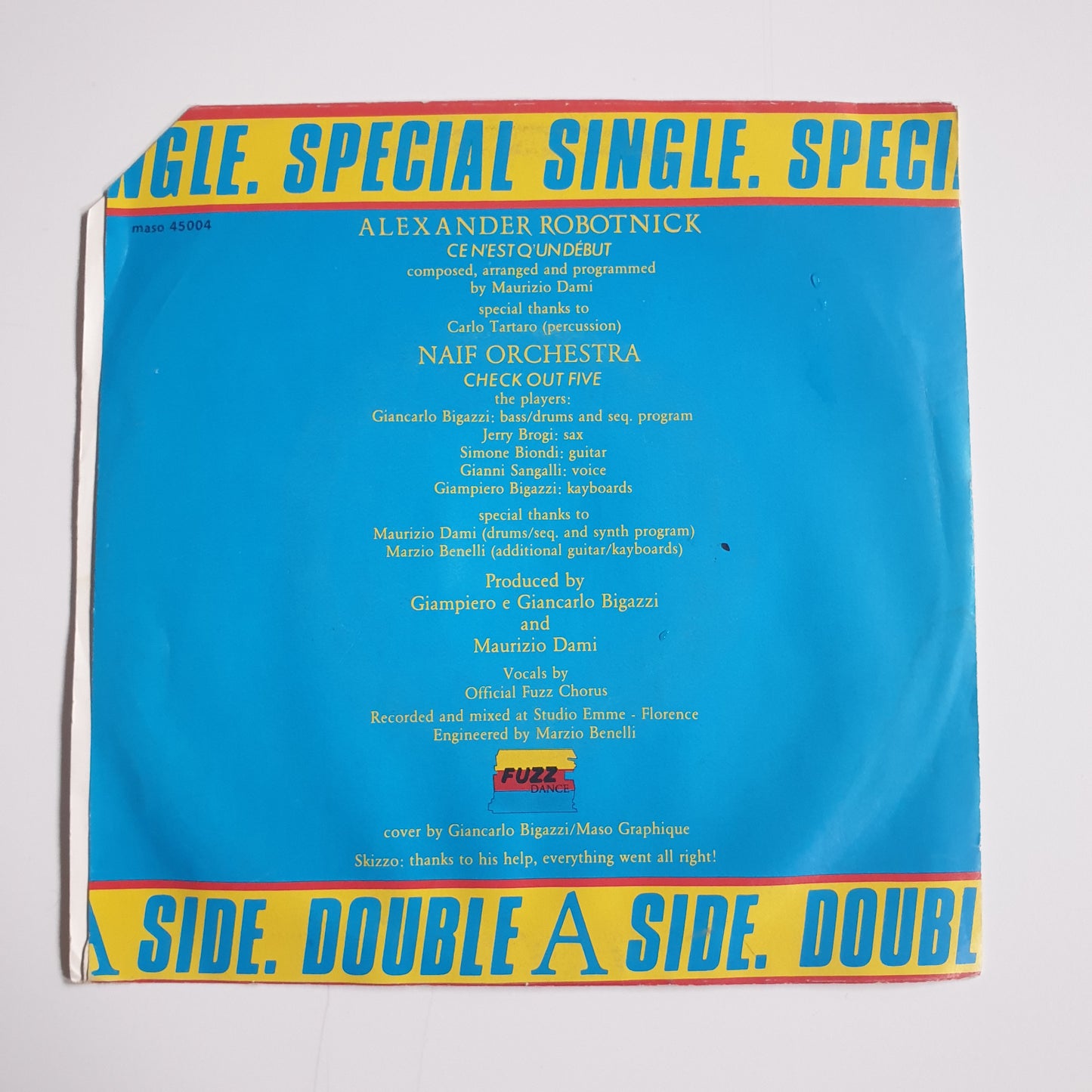 ALEXANDER ROBOTNICK / NAIF ORCHESTRA - Ce N'est Q'un Debut / Check Out Five