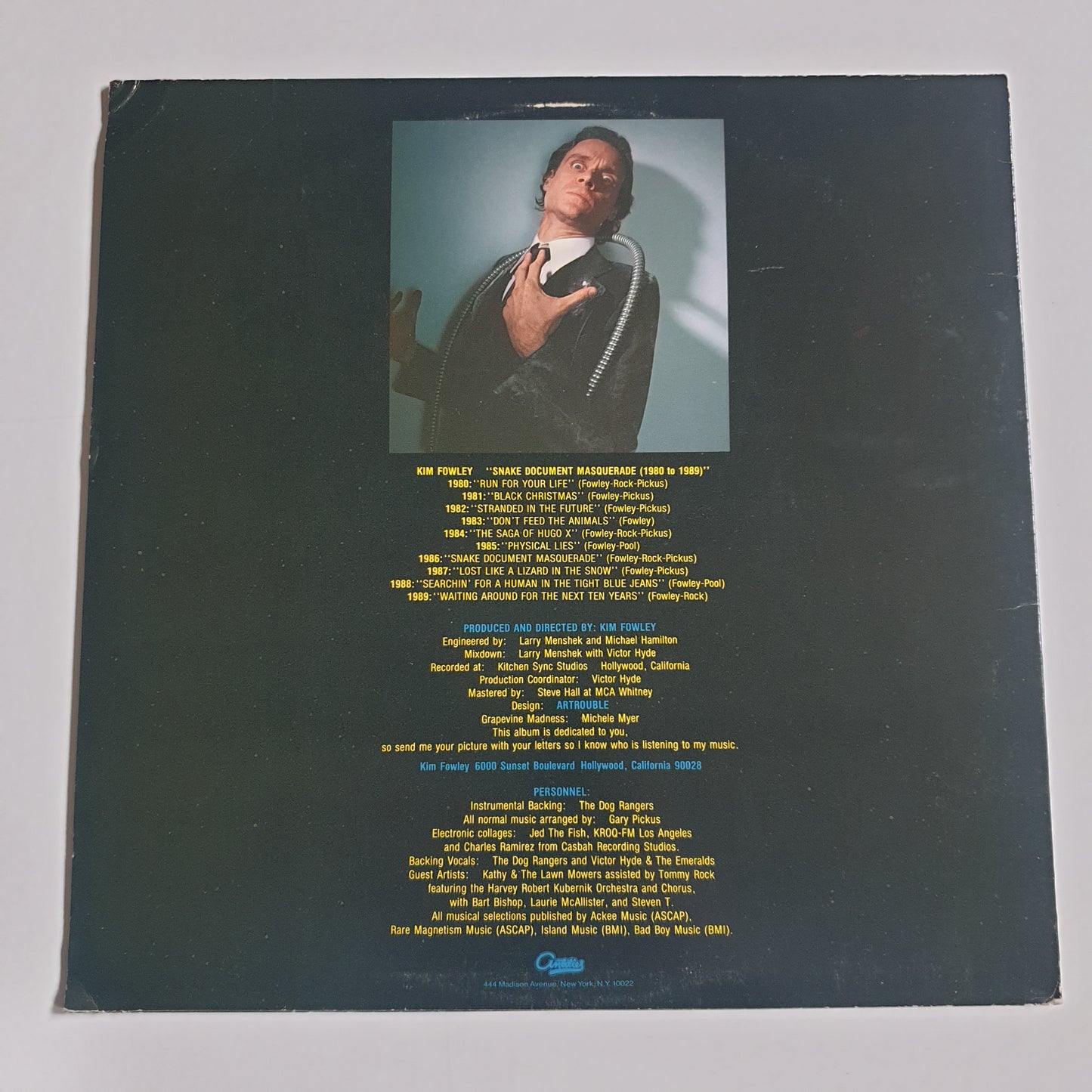 KIM FOWLEY - Snake Document Masquerade