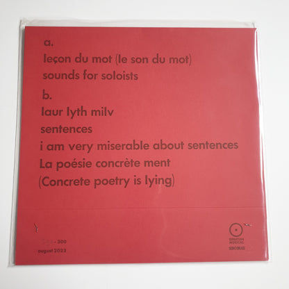 CIA RINNE - Sounds For Soloists