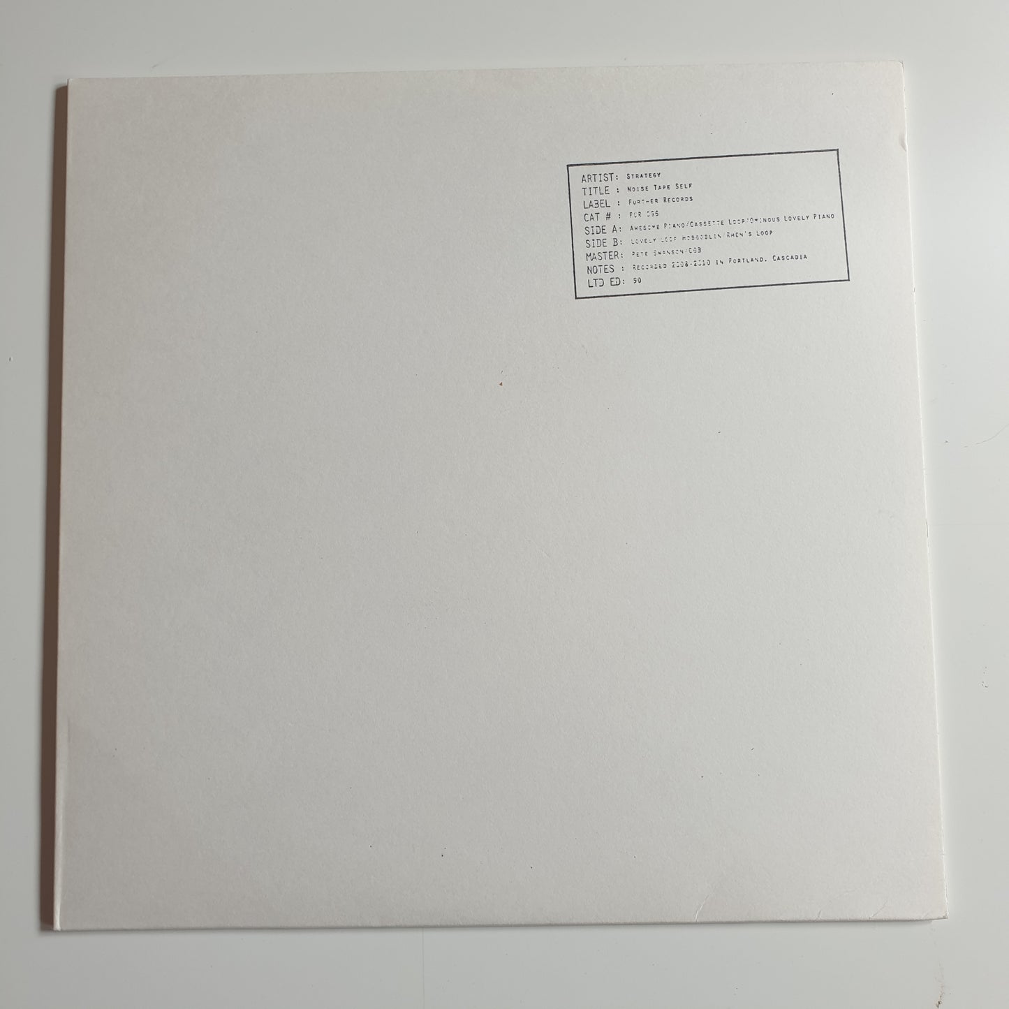 STRATEGY - Noise Tape Self