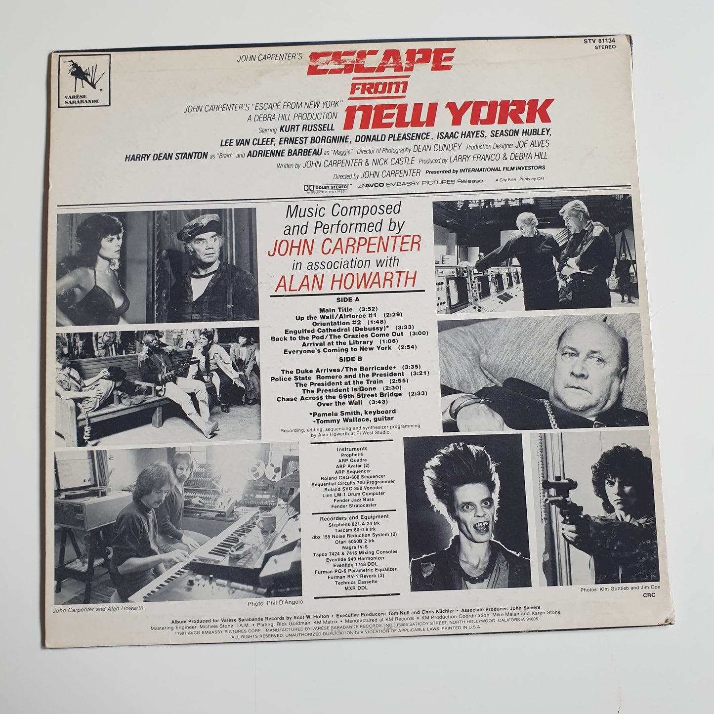 JOHN CARPENTER - Escape From New York