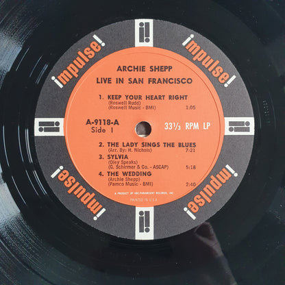 ARCHIE SHEPP - Live In San Francisco