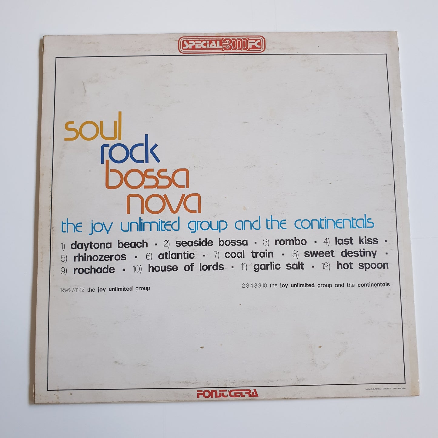 THE JOY UNLIMITED GROUP AND THE CONTINENTALS - Soul Rock Bossa Nova