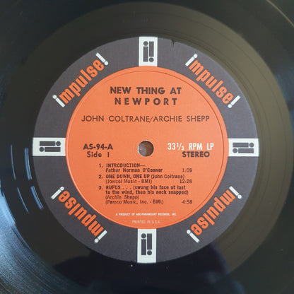 JOHN COLTRANE / ARCHIE SHEPP - New Thing At Newport