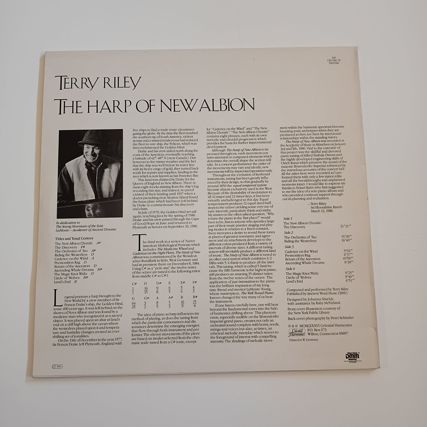 TERRY RILEY - The Harp Of New Albion