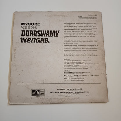 DORESWAMY IYENGAR - Mysore Veena