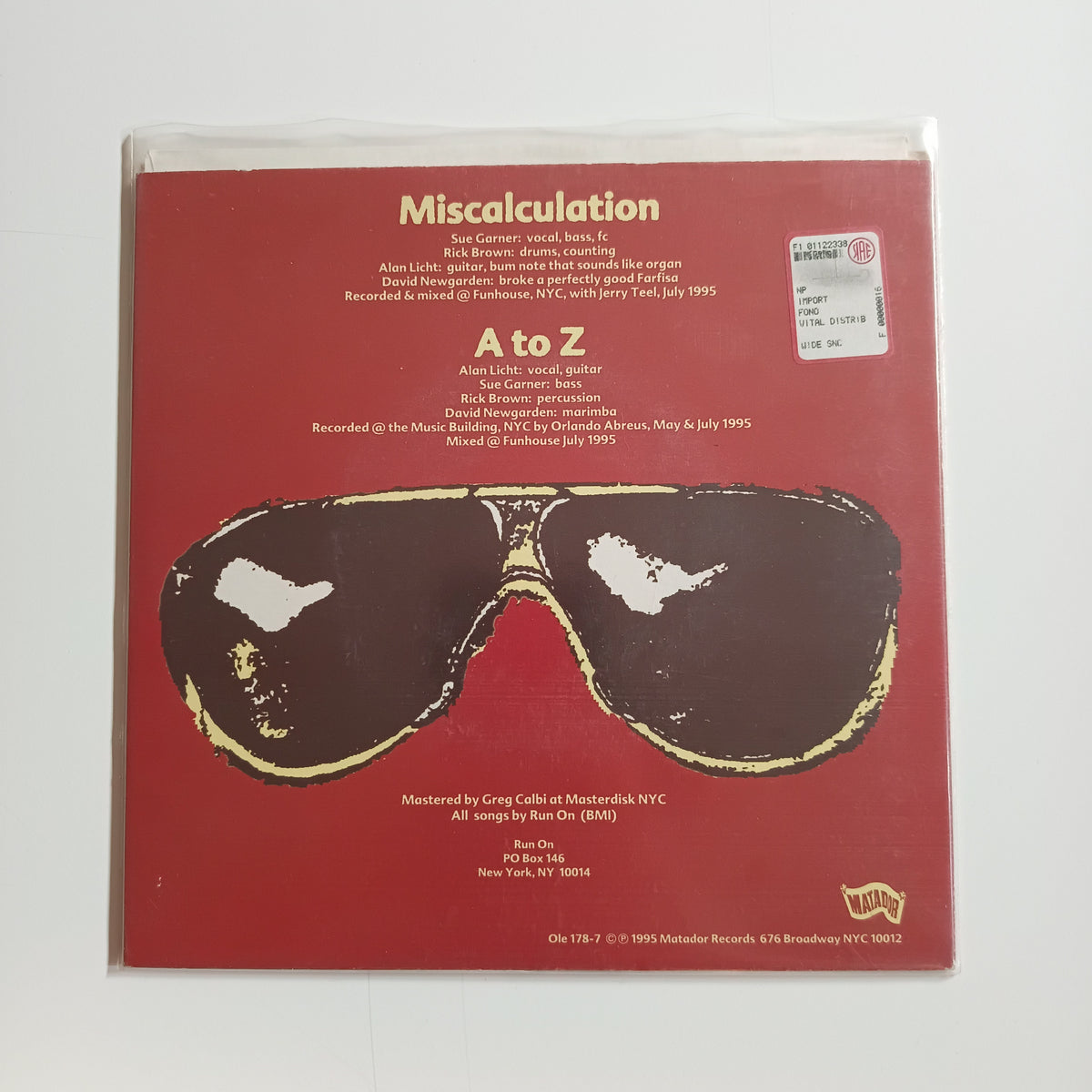 RUN ON - Miscalculation